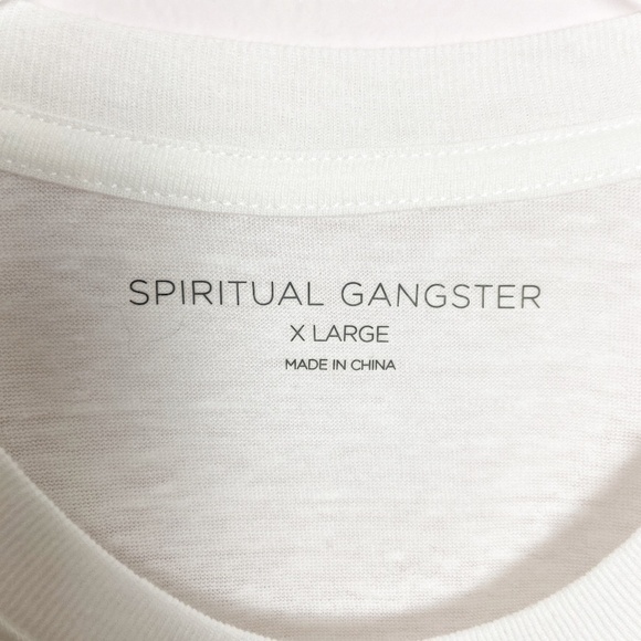 SPIRITUAL GANGSTER | Love Graphic White Crop Tank - Picture 3 of 8